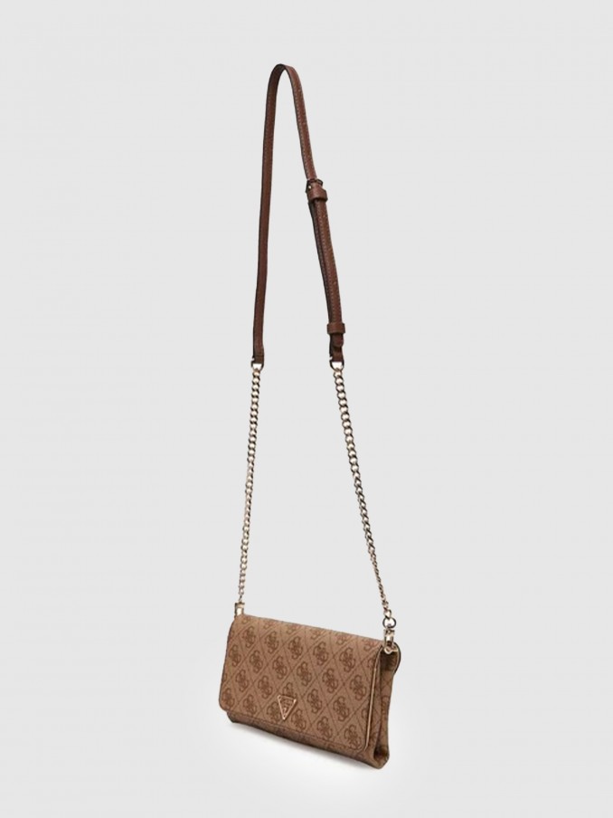Bolsos de Hombro Mujer Marrón Guess