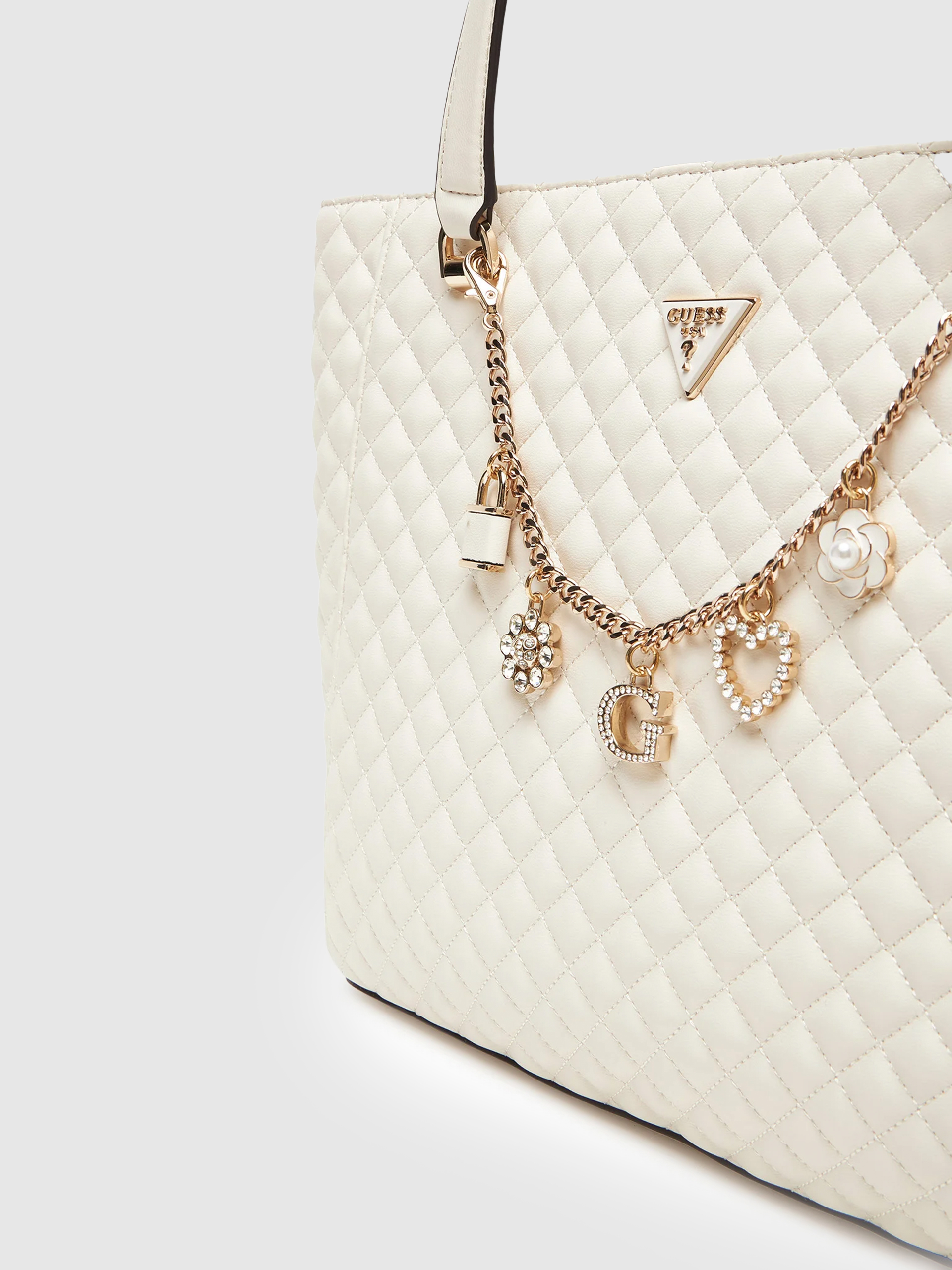 Bolsos de Mano Mujer Blanco Guess