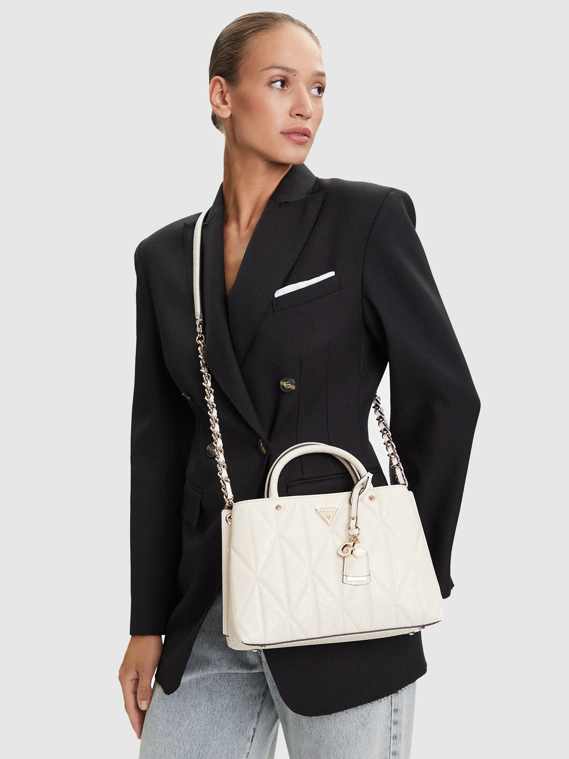 Tote Bags Woman Cream Guess