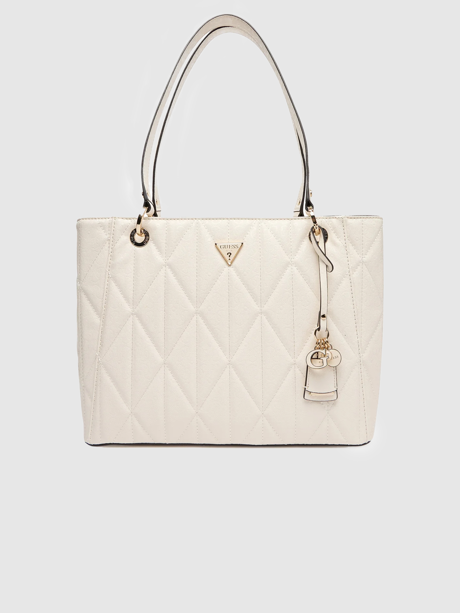 Bolsos de Mano Mujer Crema Guess