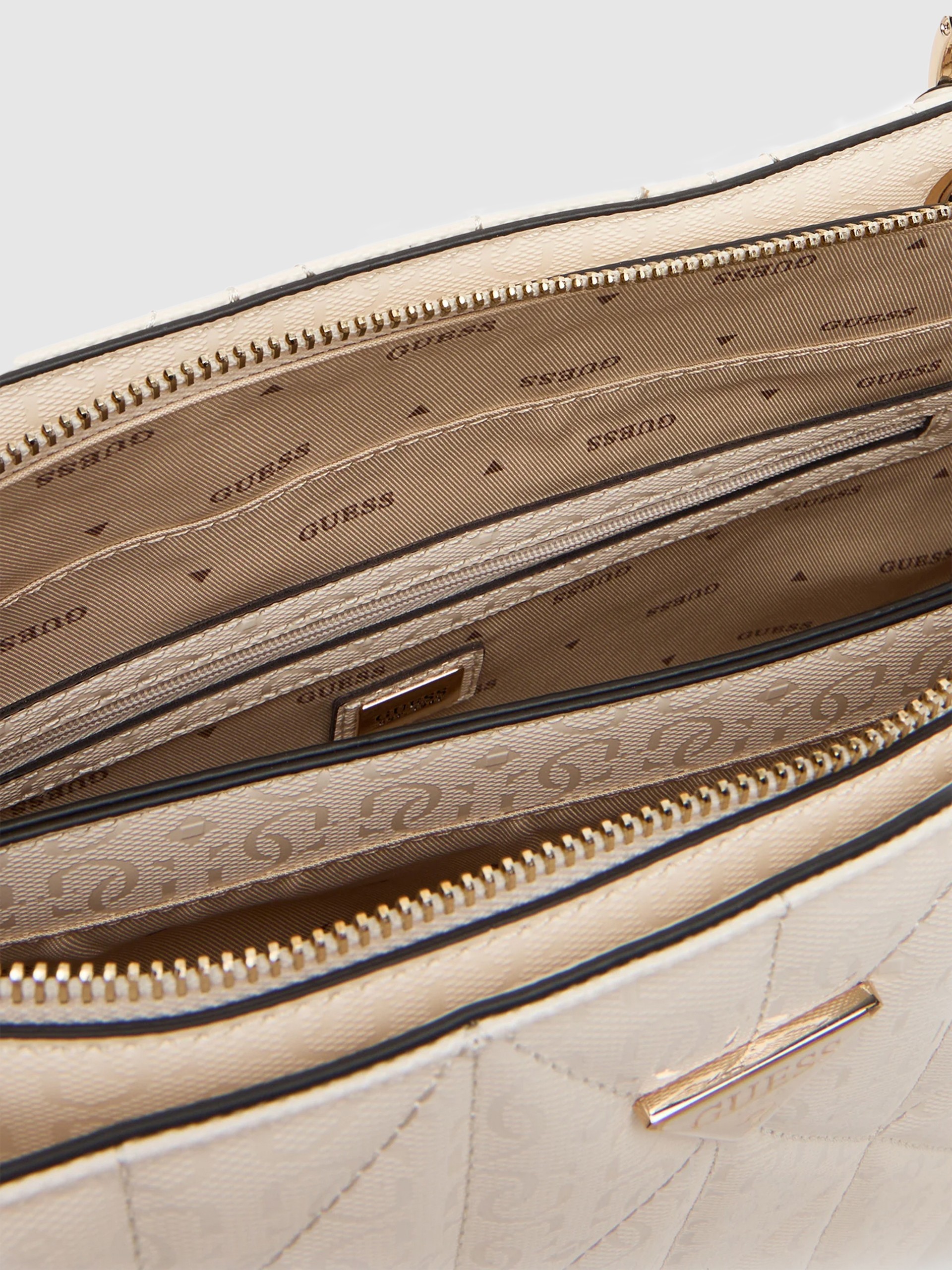 Bolsos de Mano Mujer Crema Guess