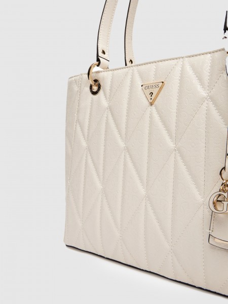 Tote Bags Woman Cream Guess