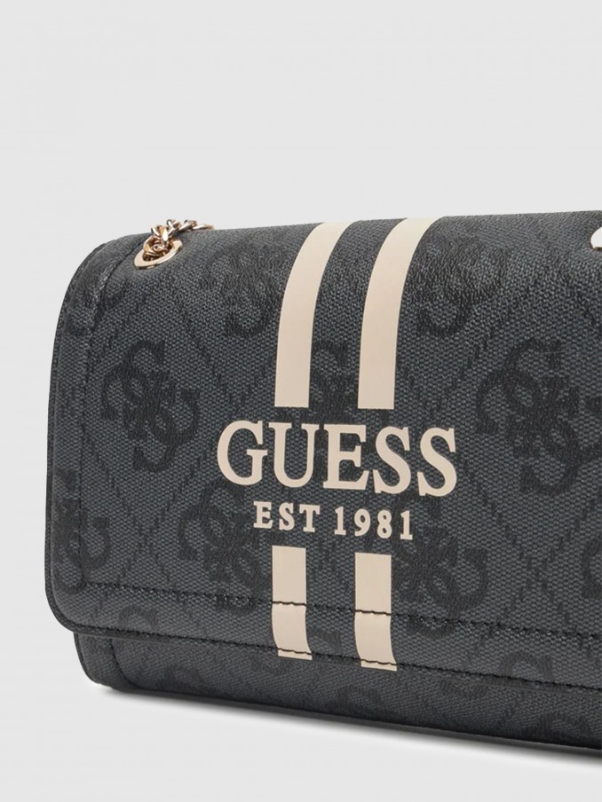 Bolsos de Hombro Mujer Negro Guess