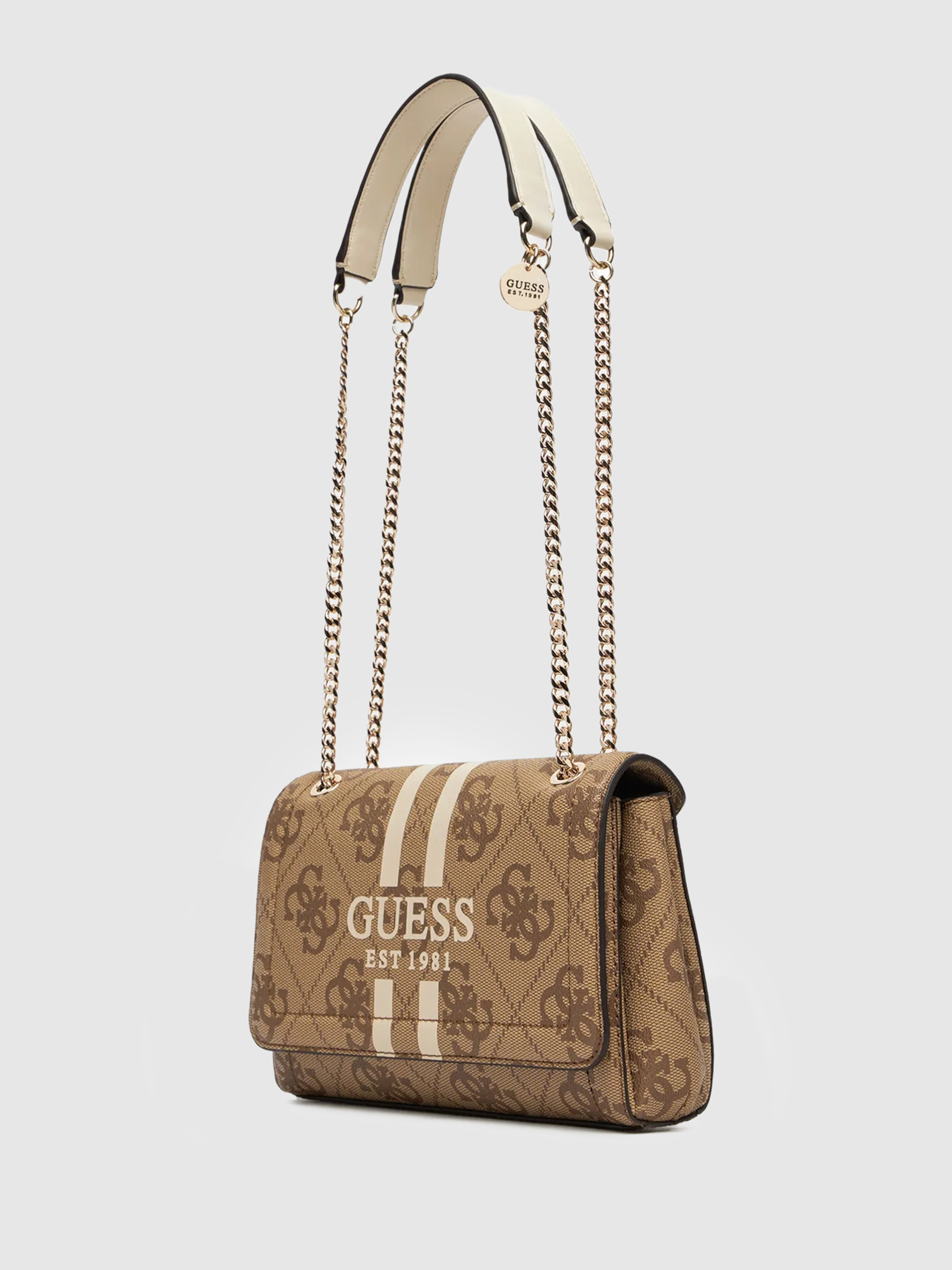 Bolsos de Hombro Mujer Beige Guess