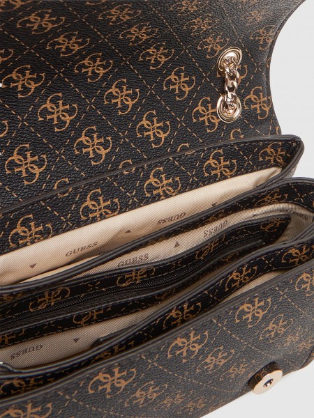 Shoulder Bags Woman (Black W / Brown Guess