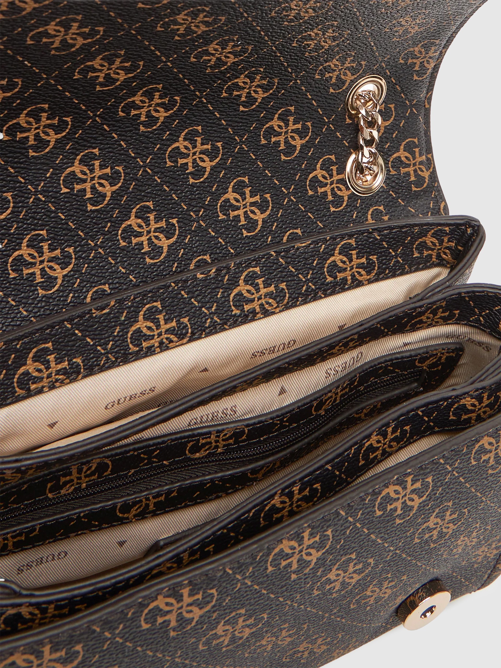 Shoulder Bags Woman (Black W / Brown Guess