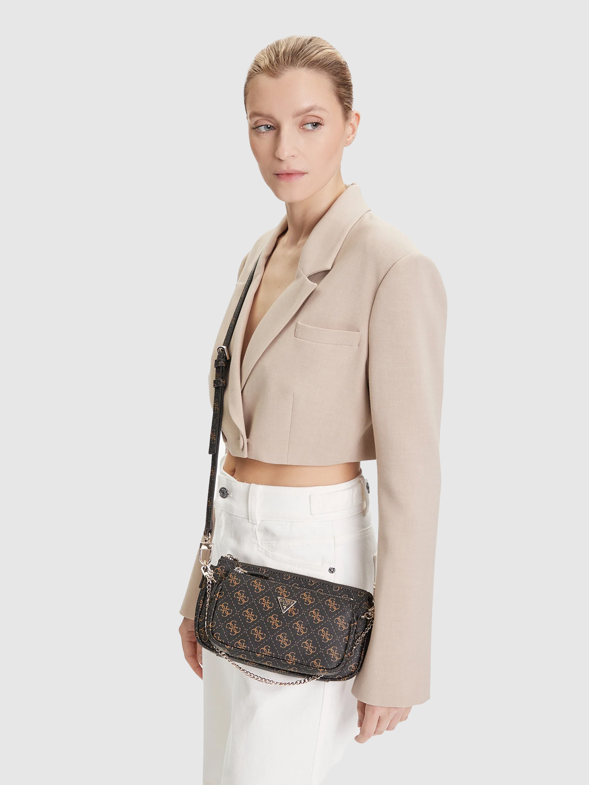 Shoulder Bags Woman (Black W / Brown Guess