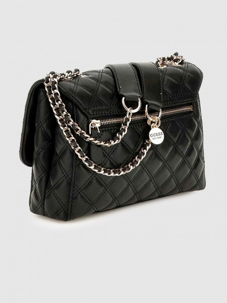 Bolsos de Hombro Mujer Negro Guess Bolsos de Hombro Mujer Negro Guess