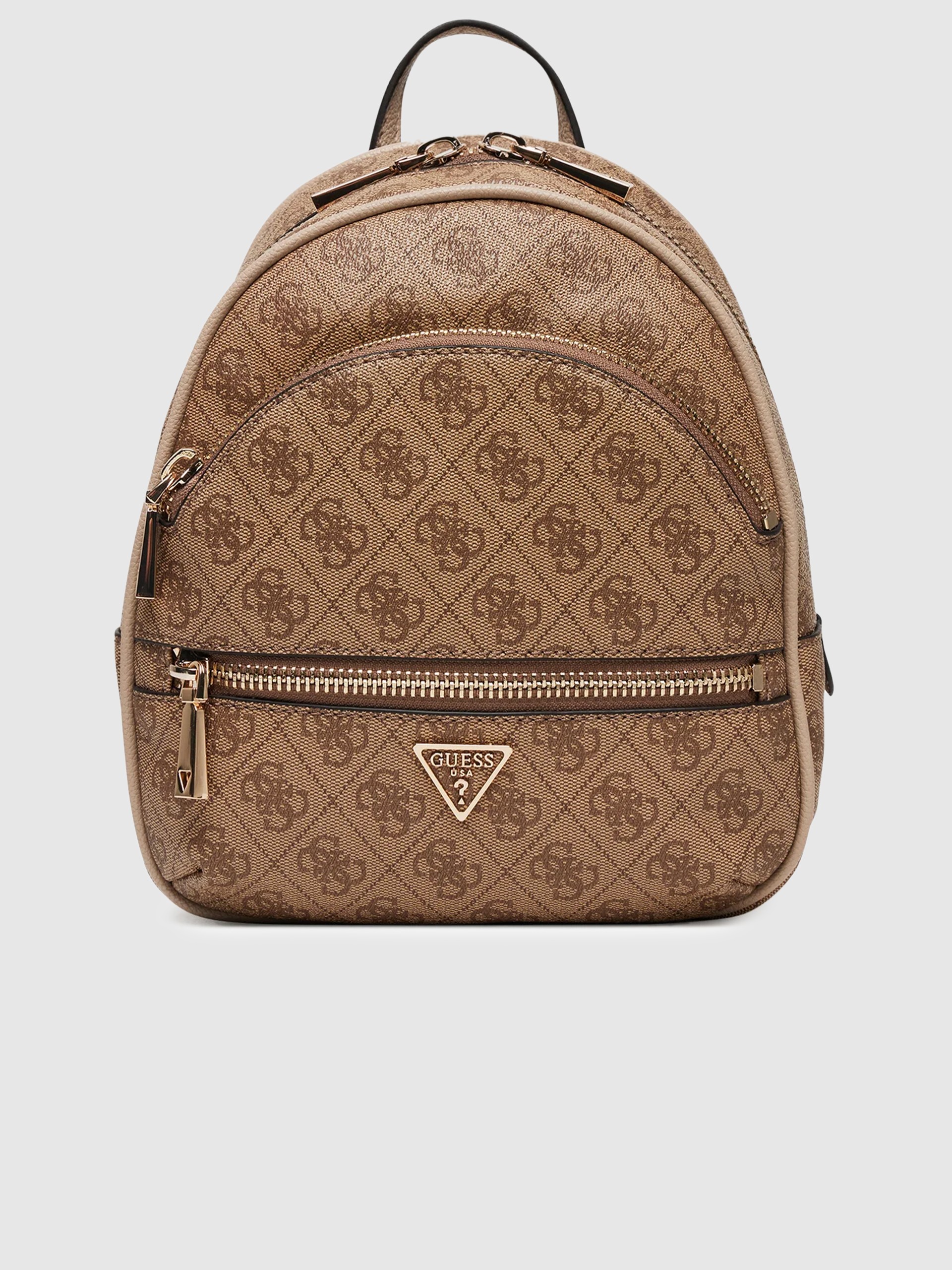 Backpack Woman Beige Guess