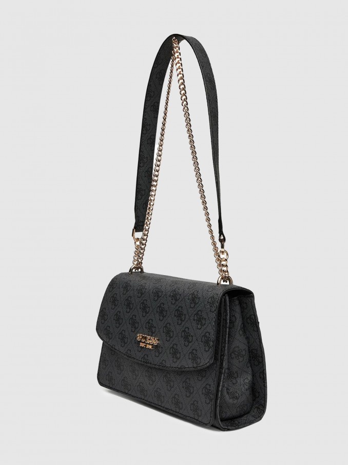 Bolsos de Hombro Mujer Negro Guess