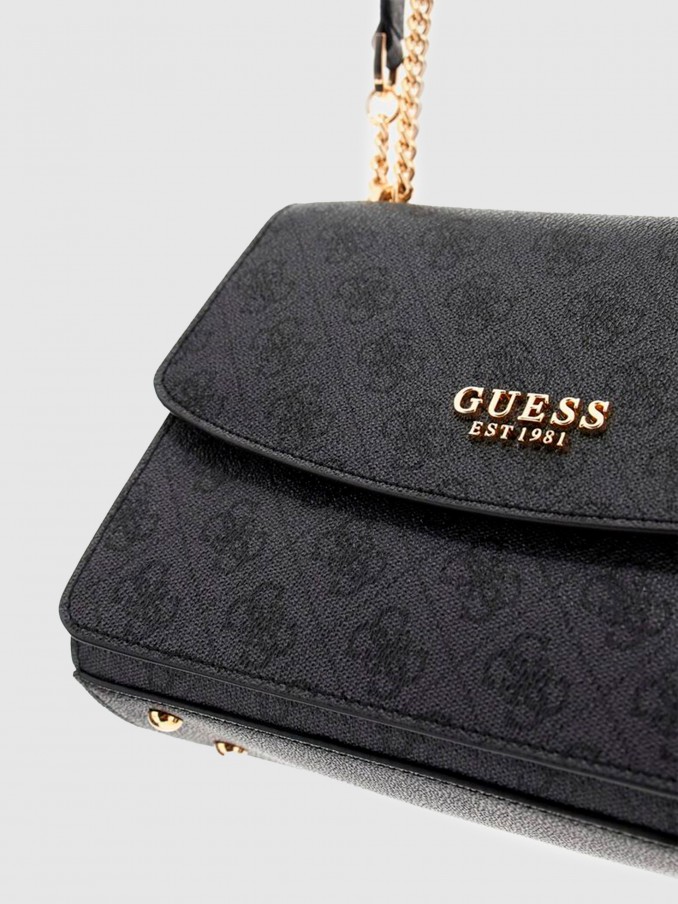 Bolsos de Hombro Mujer Negro Guess