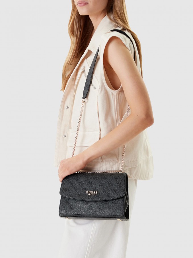 Bolsos de Hombro Mujer Negro Guess