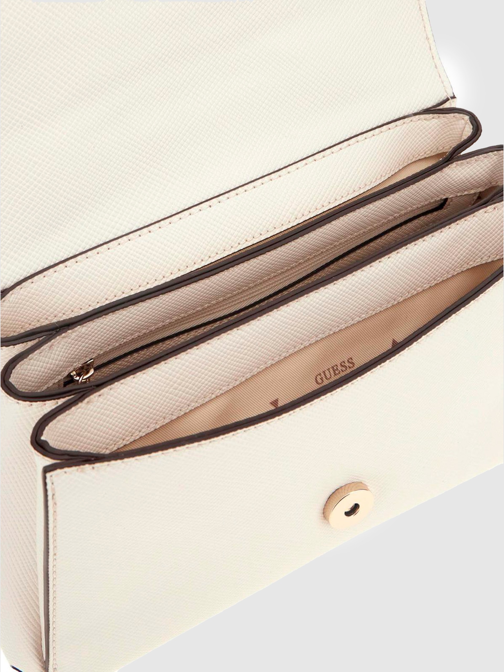 Bolsos de Hombro Mujer Crema Guess