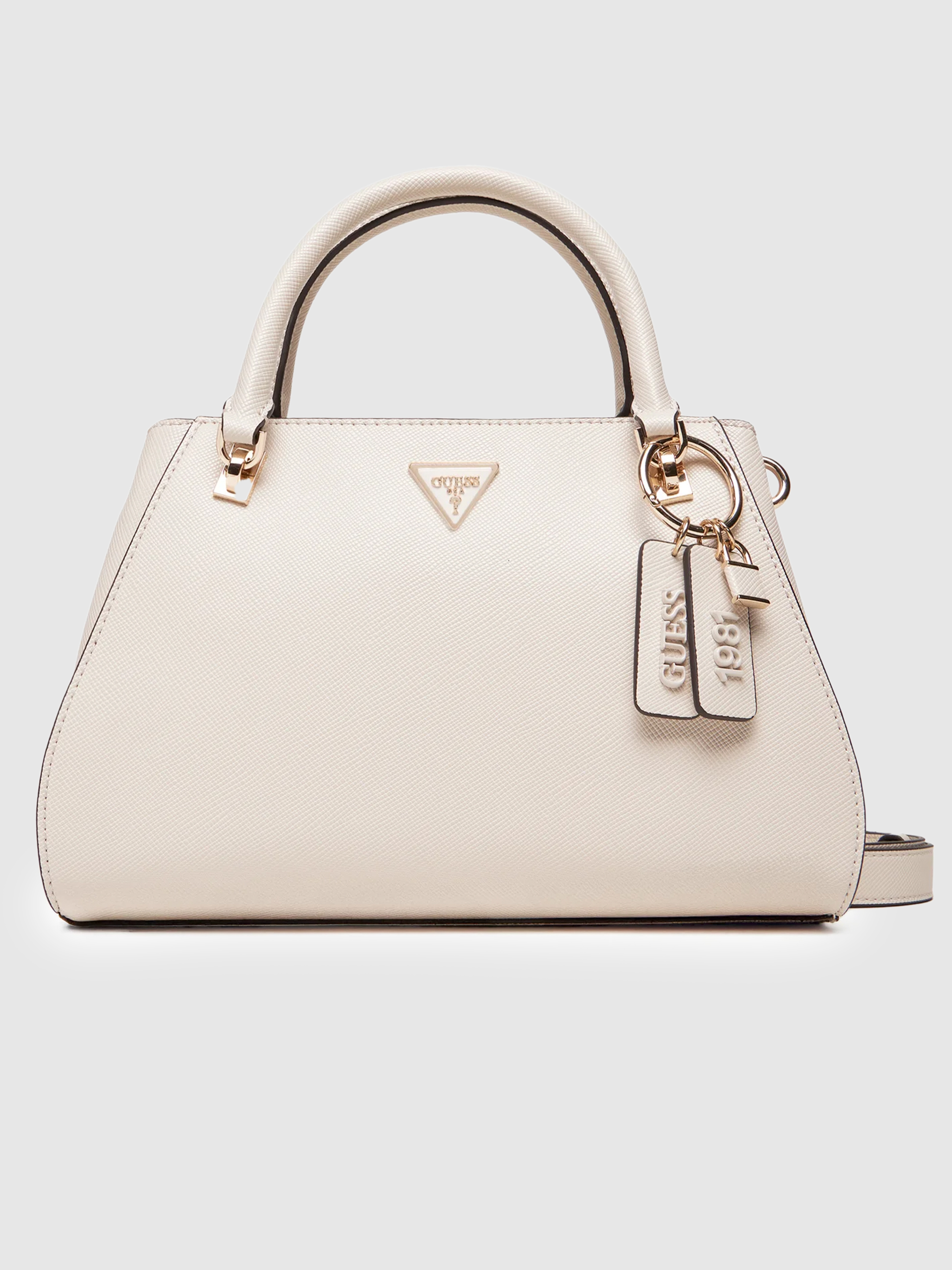 Handbag Woman Cream Guess