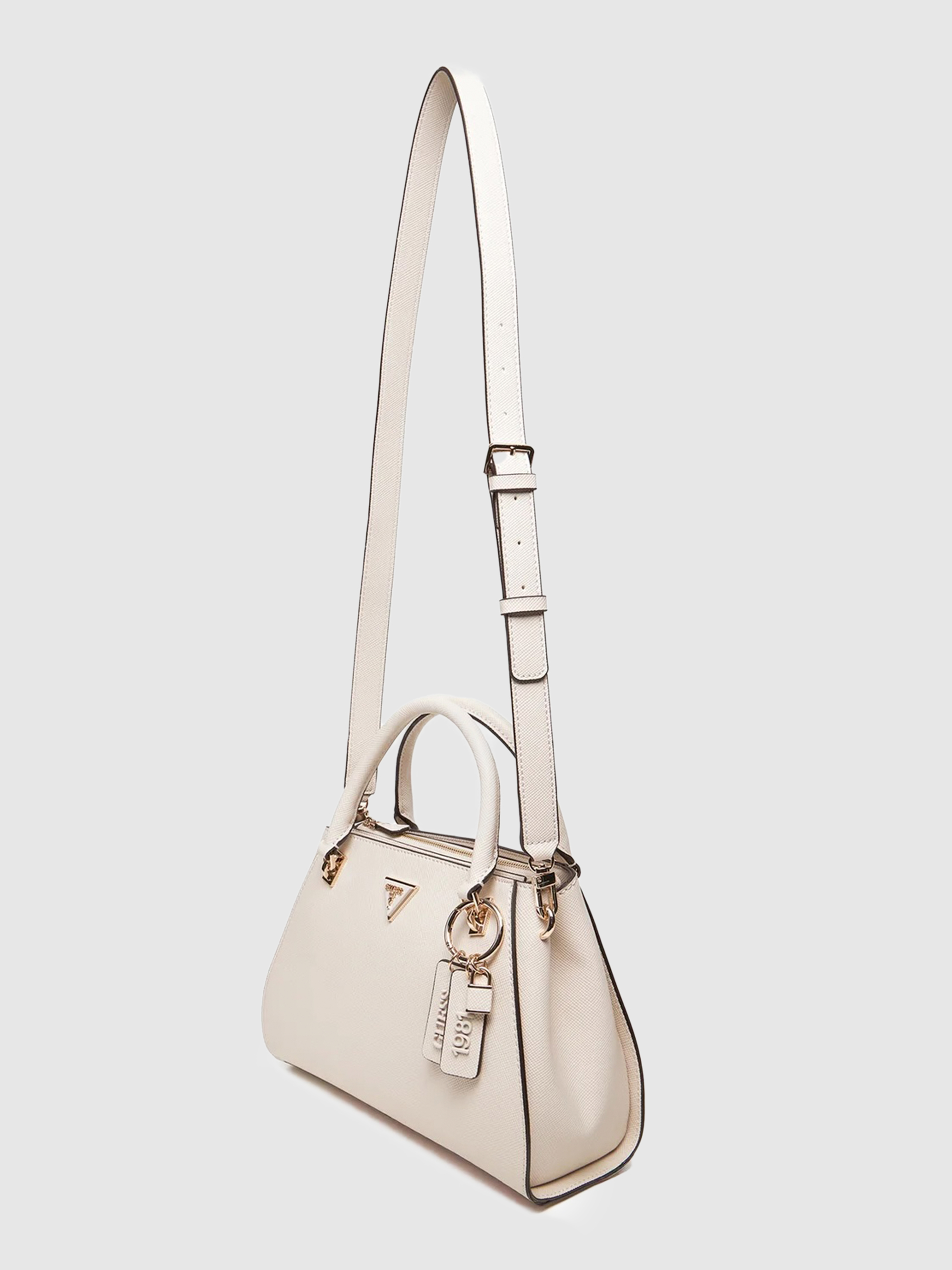 Handbag Woman Cream Guess