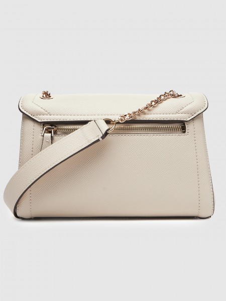 Bolsos de Hombro Mujer Crema Guess Bolsos de Hombro Mujer Crema Guess