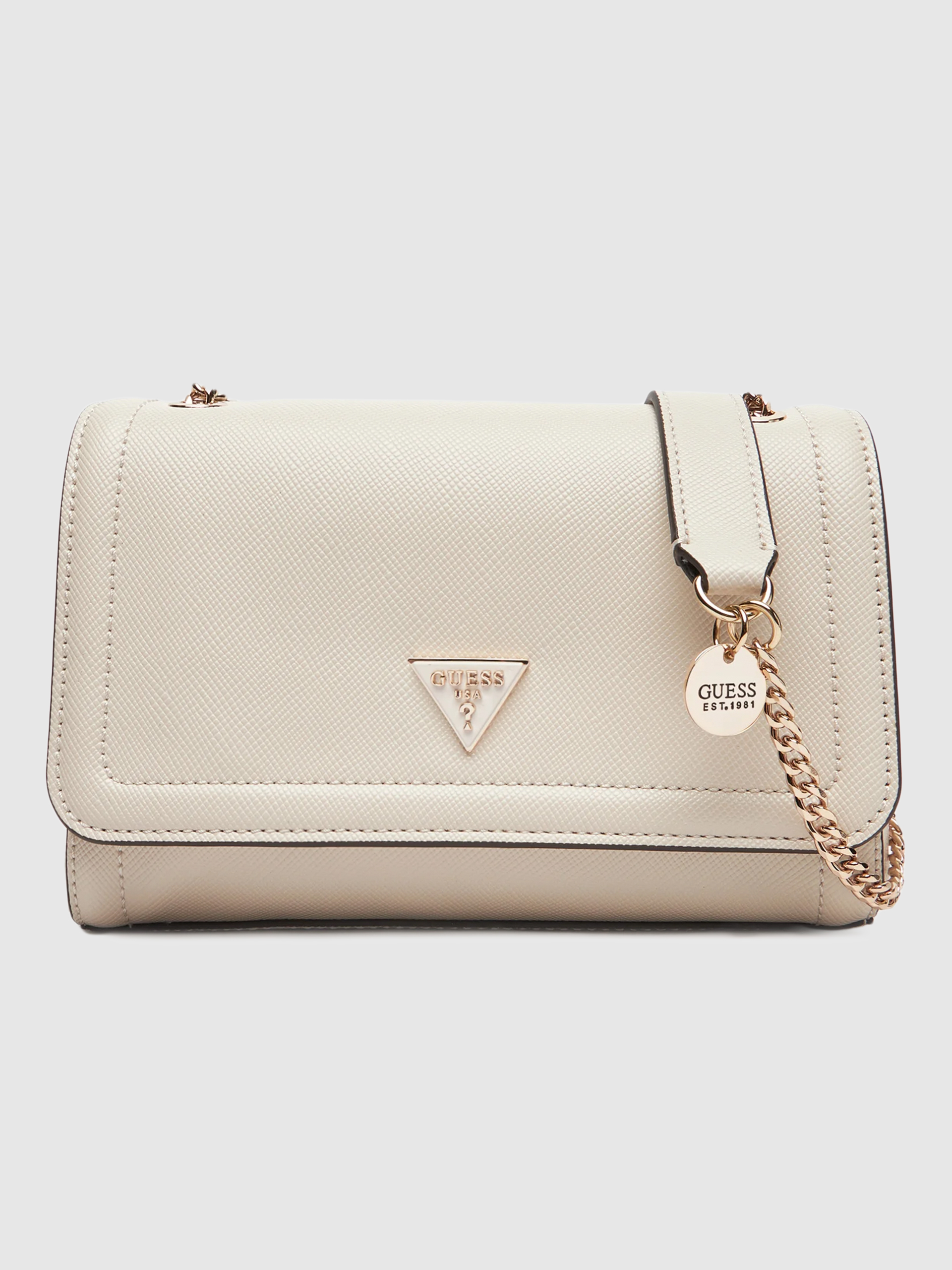 Bolsos de Hombro Mujer Crema Guess