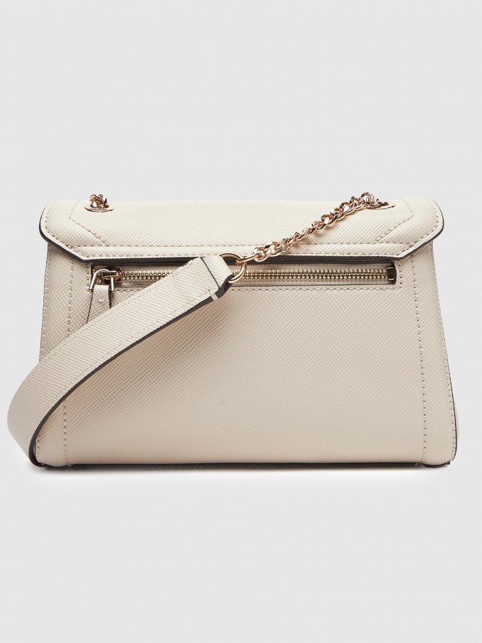 Bolsos de Hombro Mujer Crema Guess