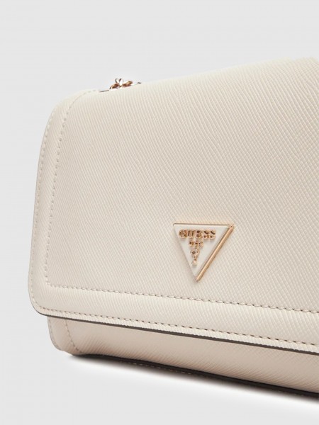 Bolsos de Hombro Mujer Crema Guess Bolsos de Hombro Mujer Crema Guess