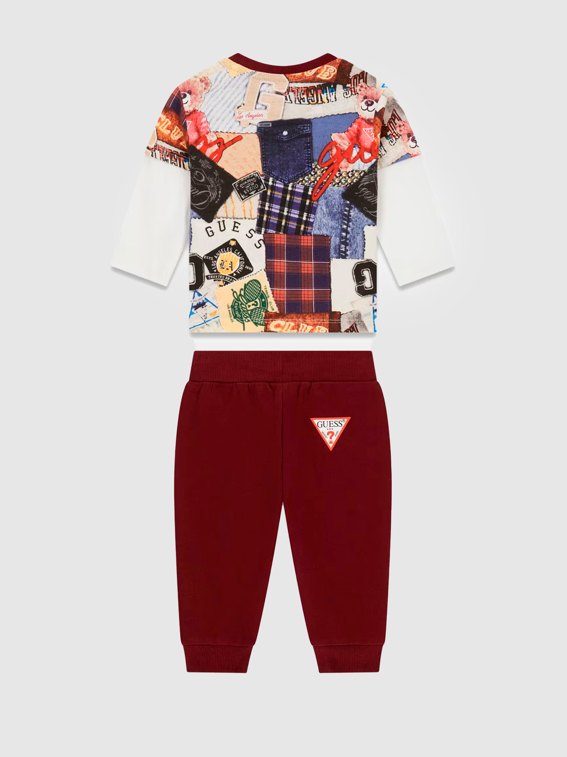 Conjuntos Menino Set Ls T-Shirt+Active Pants Guess Kids