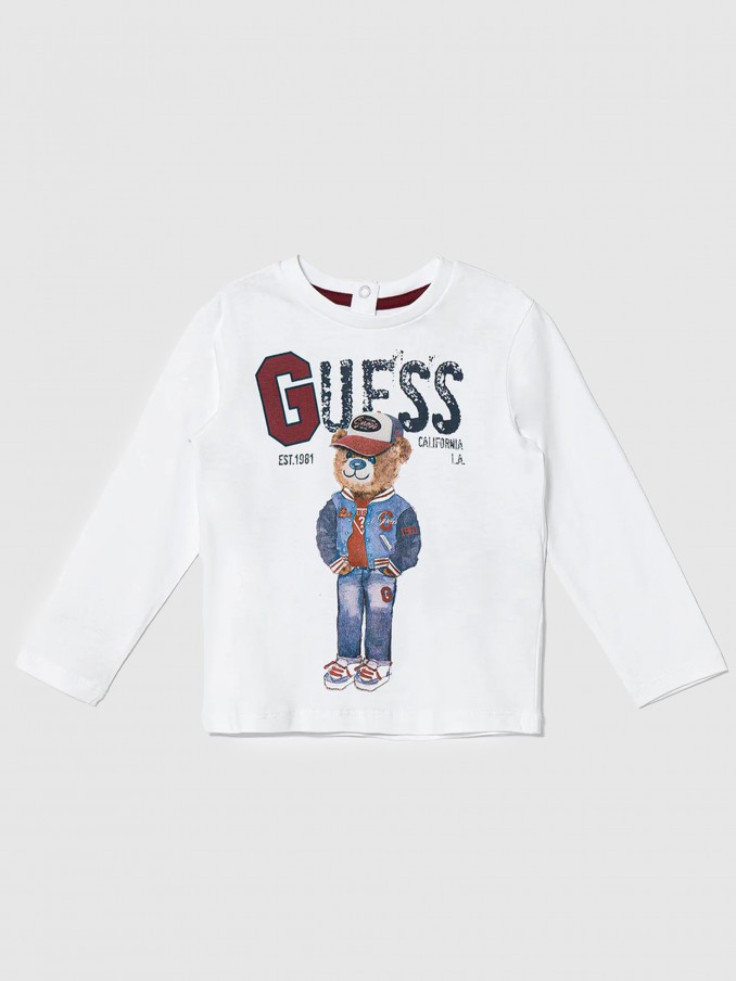 Sueter Bebe Nio Blanco Guess