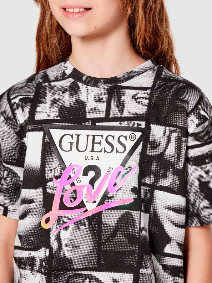 T-Shirt Girl Black Guess