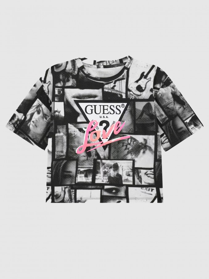T-Shirt Girl Black Guess
