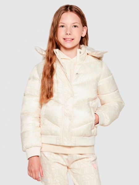 Jacket Girl Beige Guess