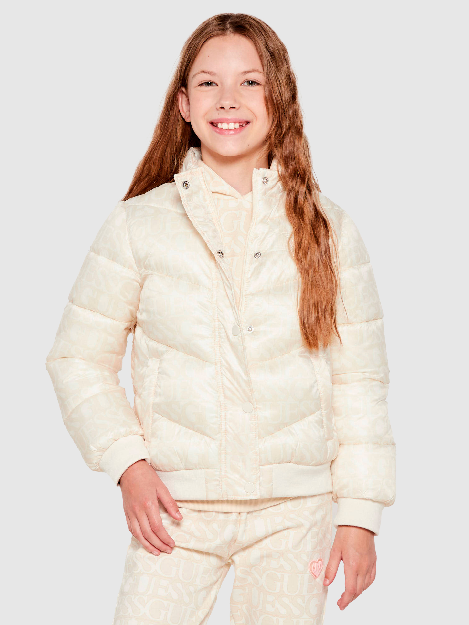 Chaqueta Niña Beige Guess