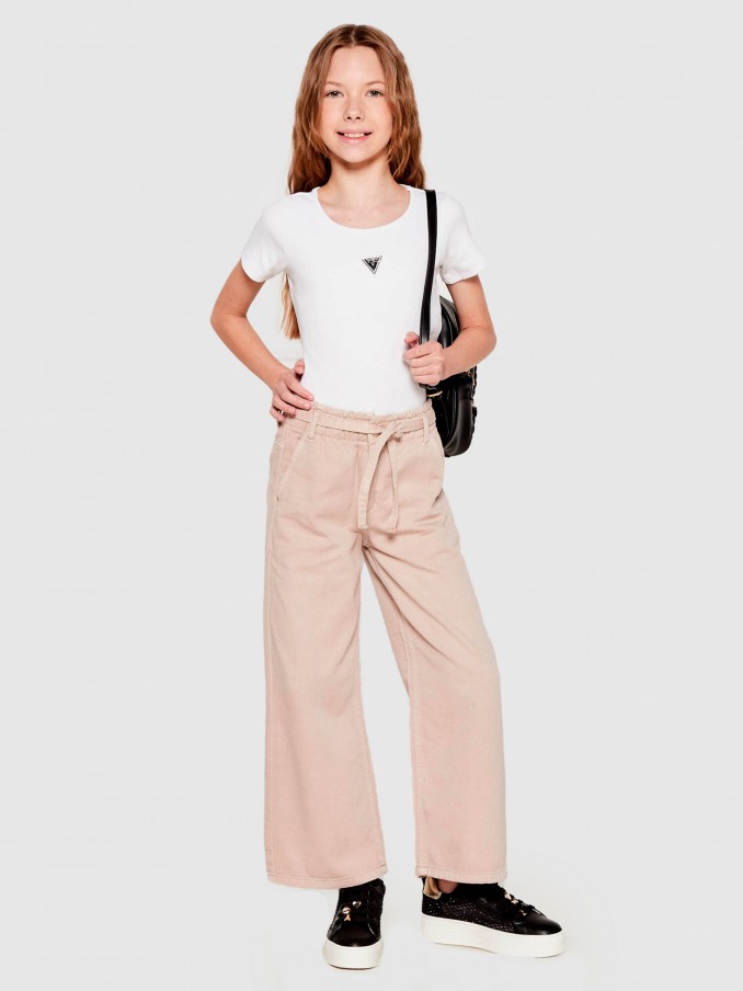 T-Shirt Girl White Guess