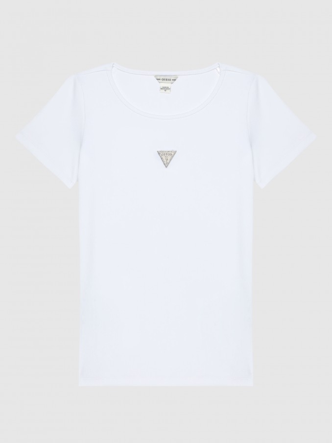 T-Shirt Girl White Guess