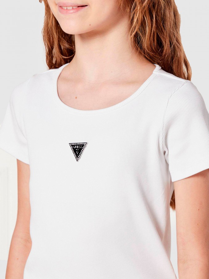 T-Shirt Girl White Guess