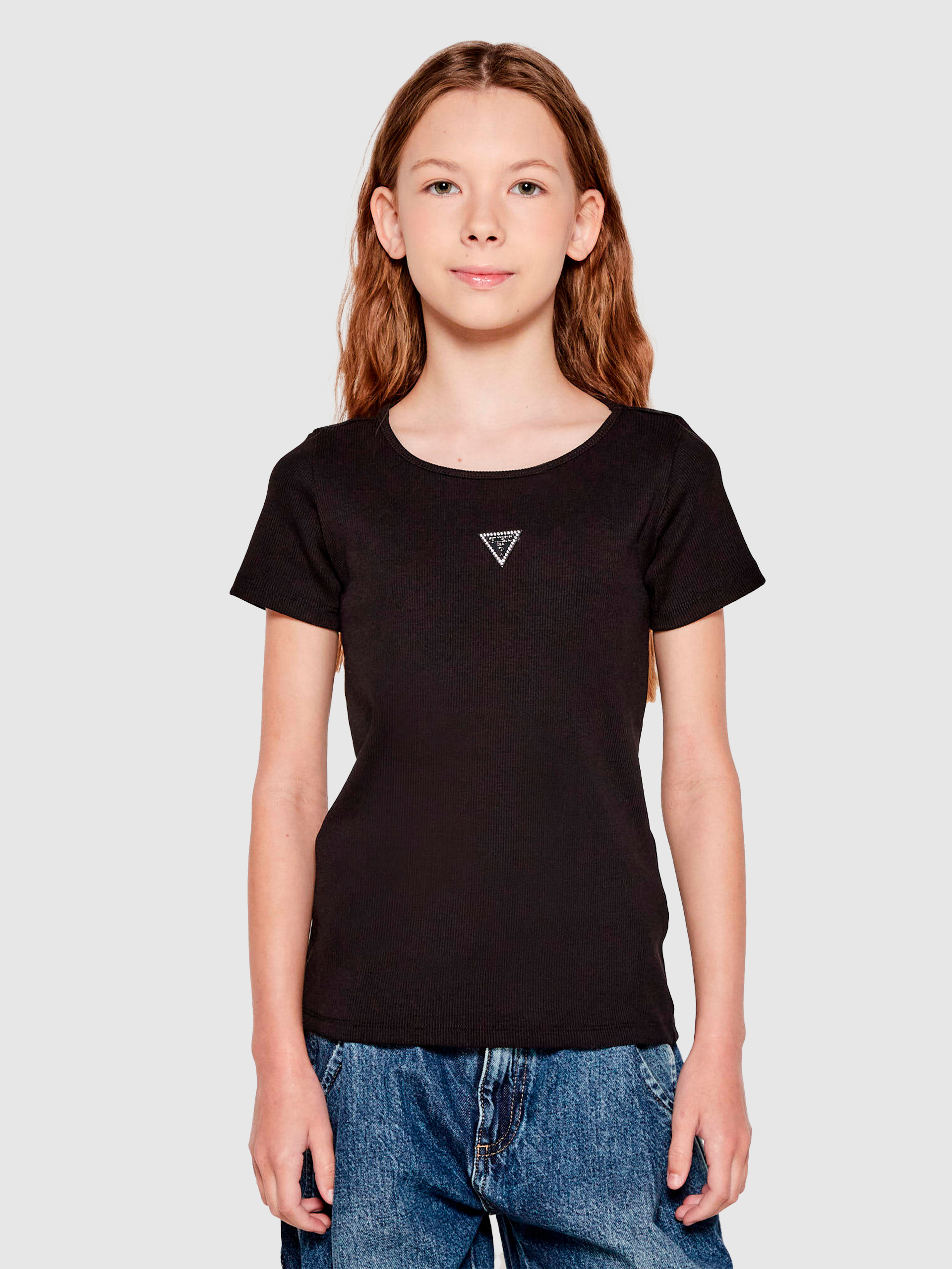 Camiseta Niña Negro Guess