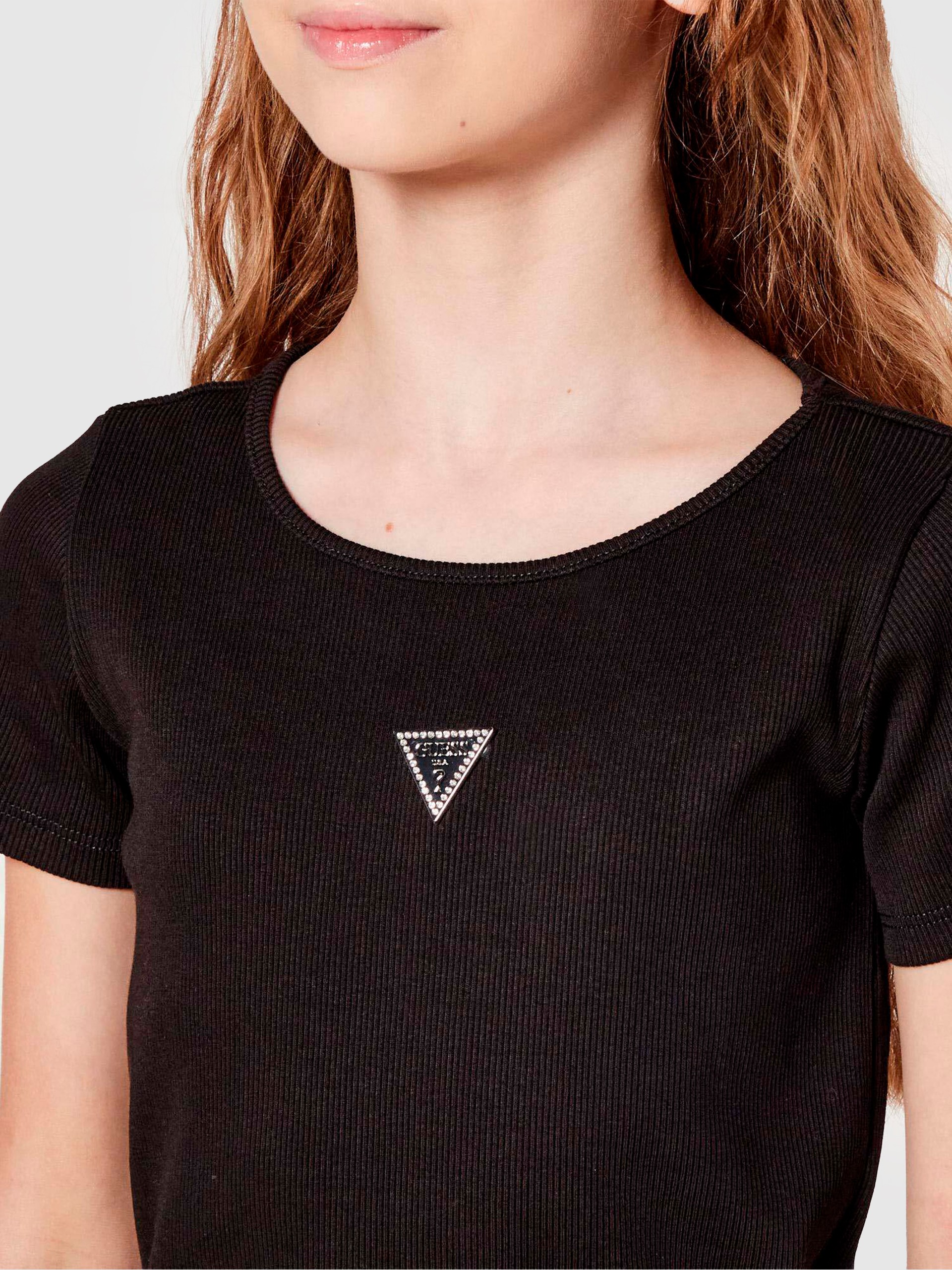 Camiseta Niña Negro Guess