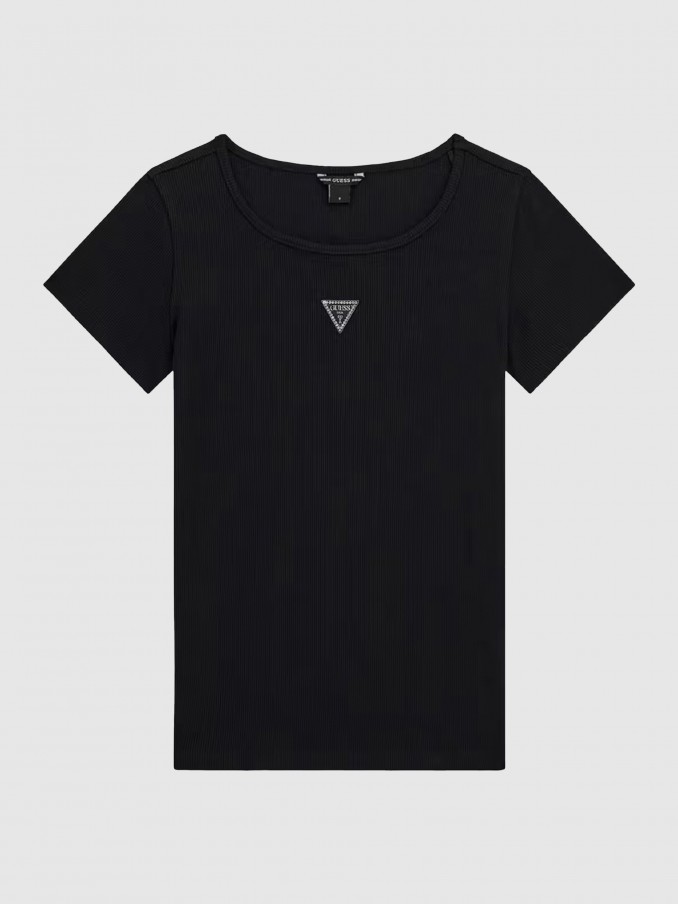 T-Shirt Girl Black Guess