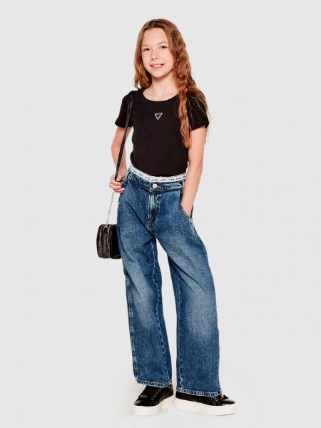 T-Shirt Girl Black Guess