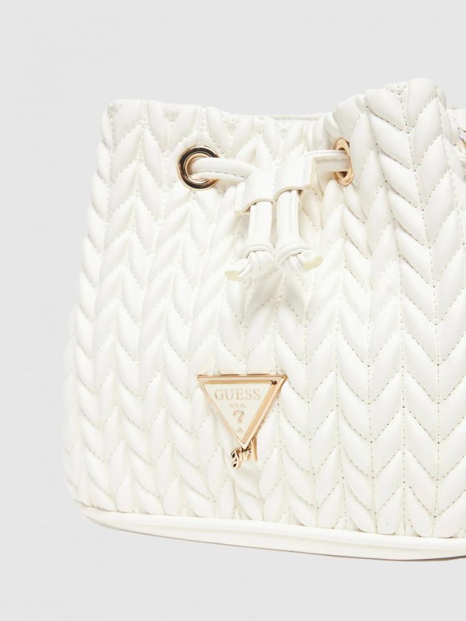 Bolsos de Hombro Nia Blanco Guess