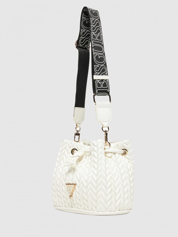 Bolsos de Hombro Nia Blanco Guess