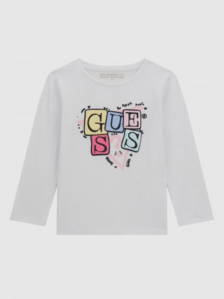 Pullover Girl White Guess