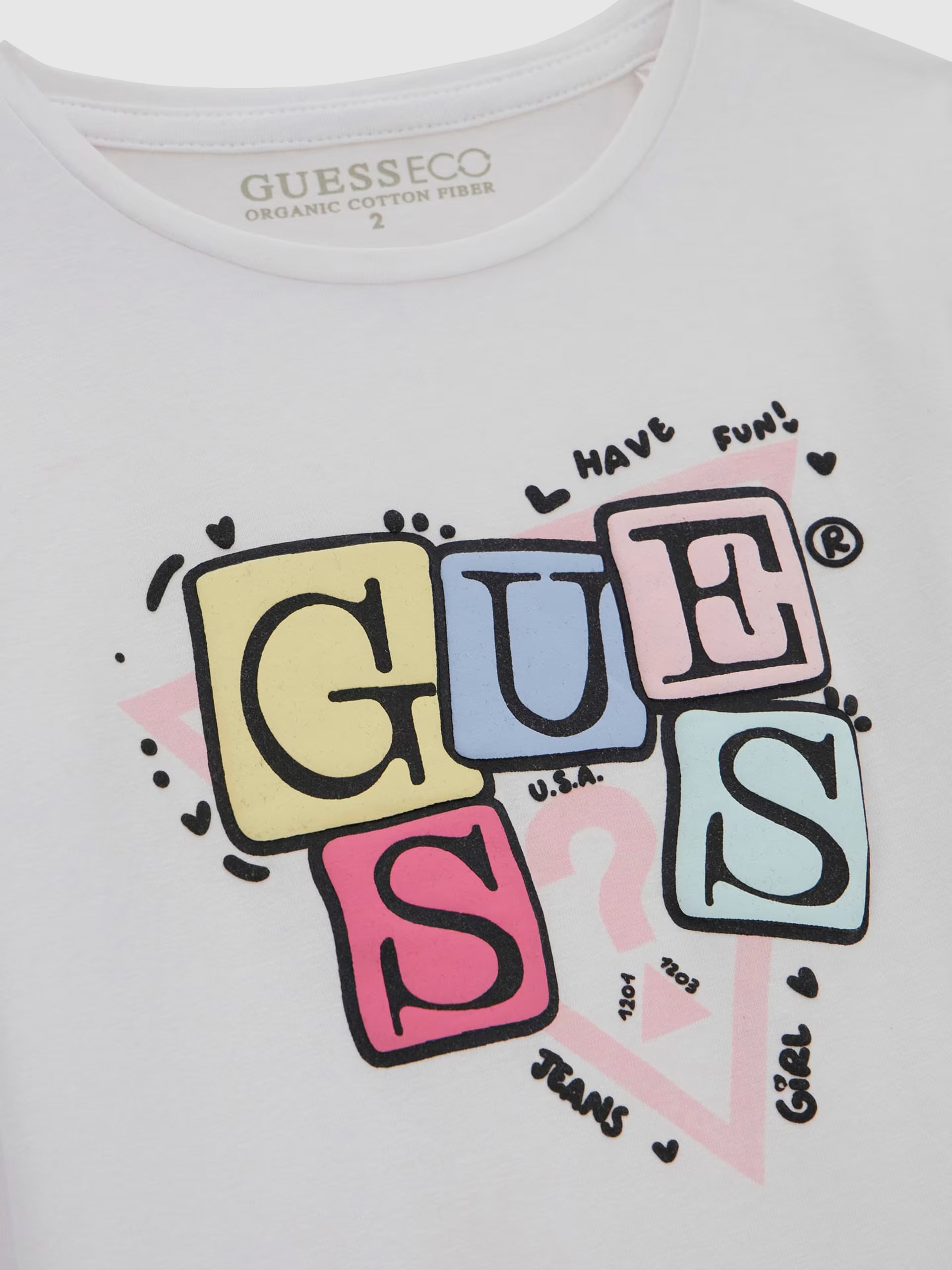 Sueter Niña Blanco Guess