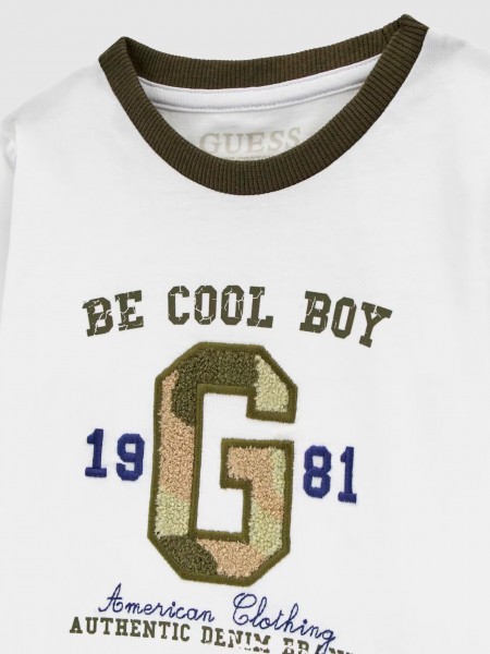 Conjuntos Menino Set Ls T-Shirt + Cargo Jogger Guess Kids