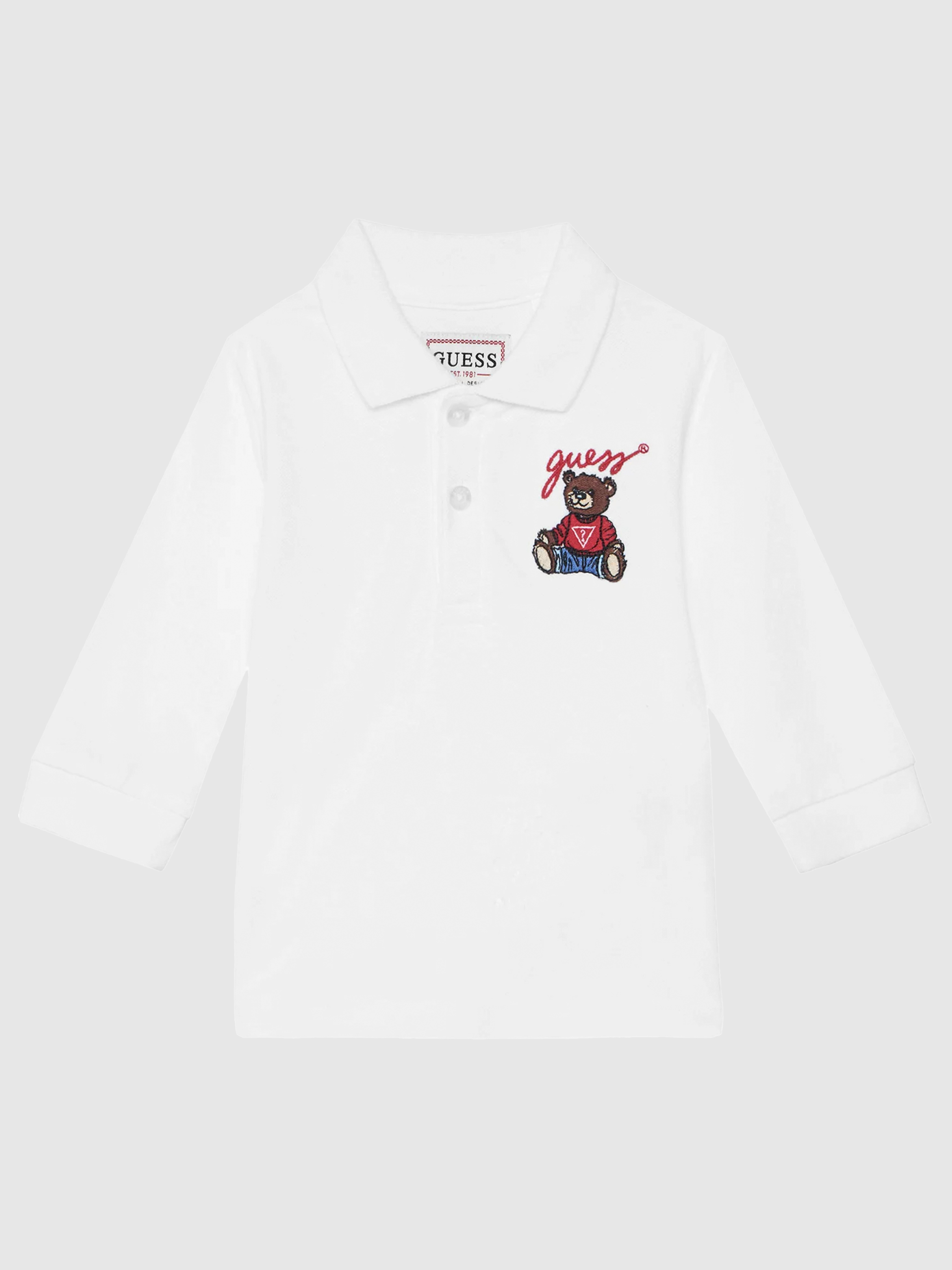 Polo Shirt Boy White Guess