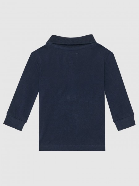 Polo Shirt Boy Navy Blue Guess