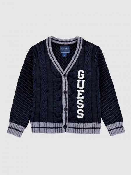 Jacket Boy Navy Blue Guess