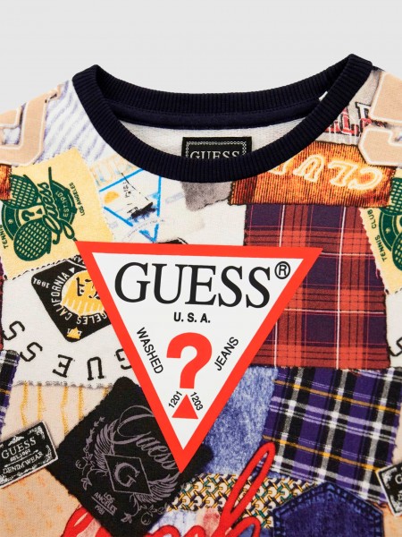 Jumper Boy Bordeaux Guess