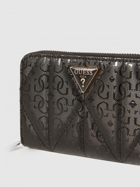 Monedero Mujer Negro Guess Monedero Mujer Negro Guess