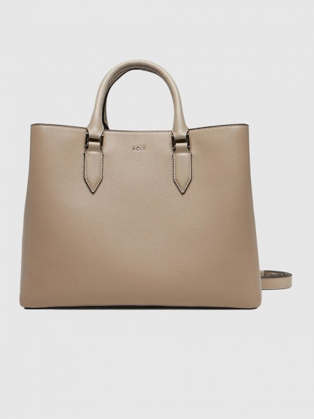 Tote Bags Woman Cream Boss Orange