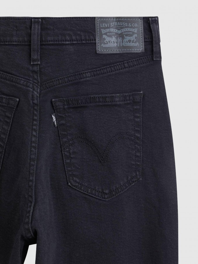 Pantalones Mujer Negro Levis