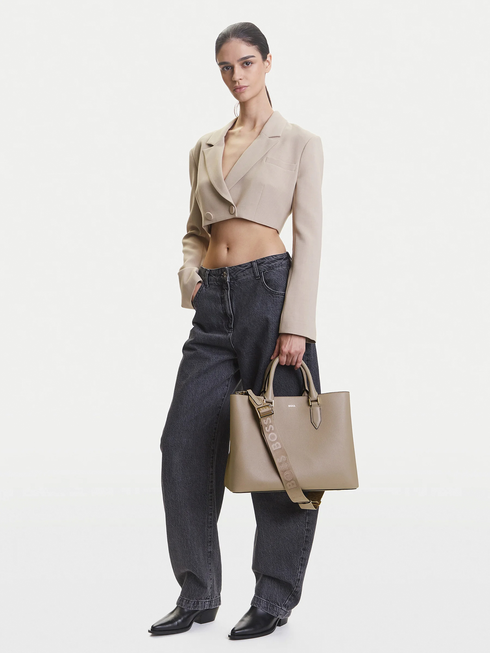 Bolsos de Mano Mujer Crema Boss Orange