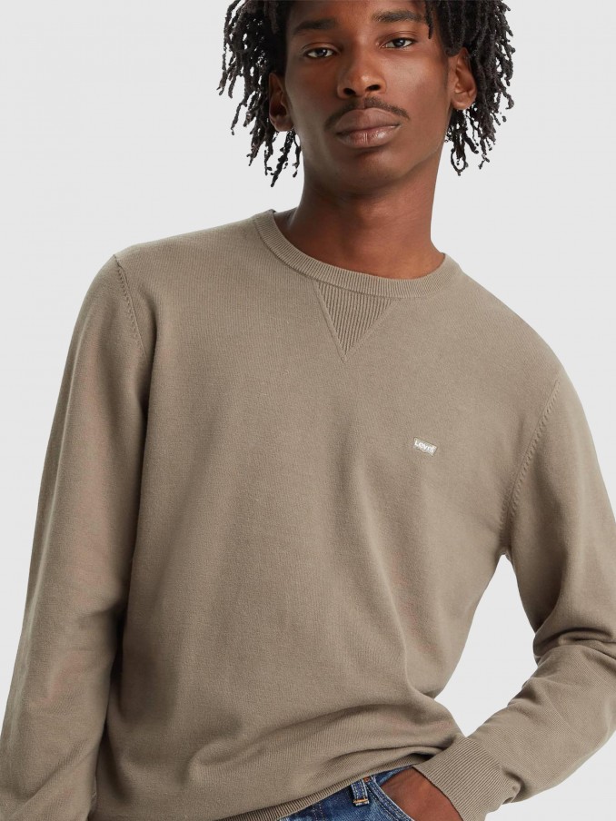Sueter Hombre Marrn Levis